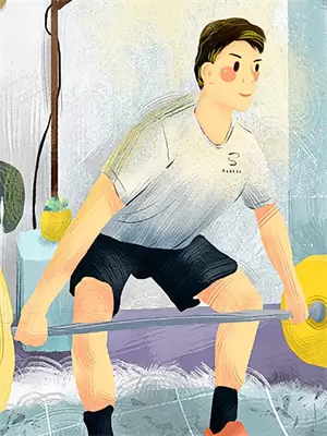 校霸在学校秀腹肌